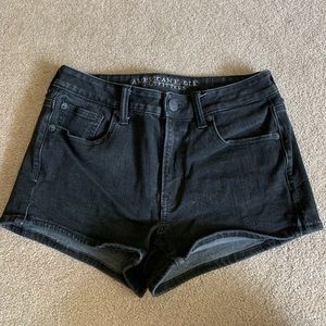 American Eagle Hi-Rise Shortie Jean Shorts